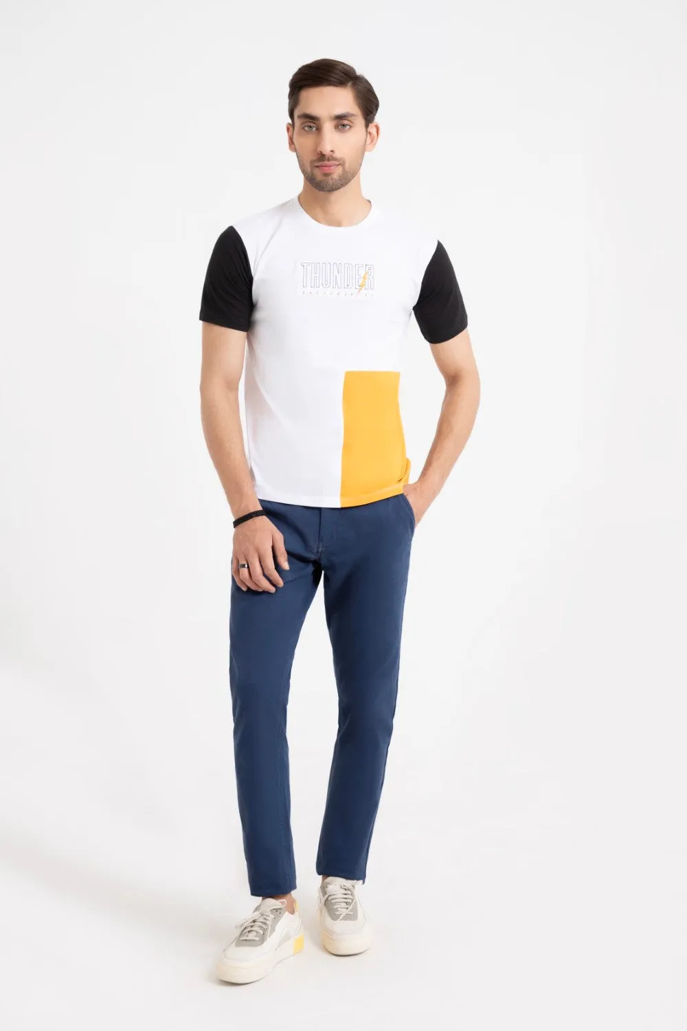 White-Mustard T-Shirt