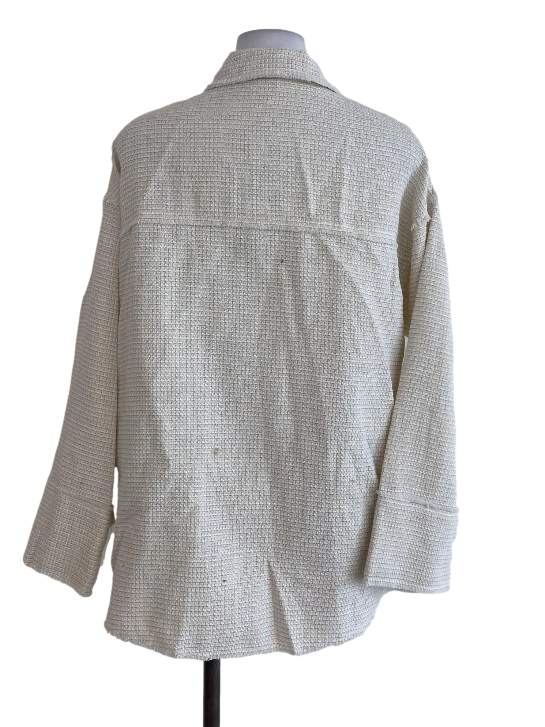 White Tweed Blouse