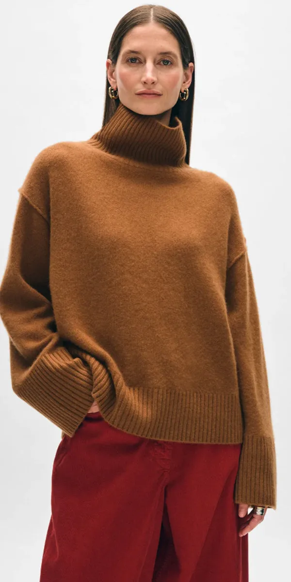 White   Warren Cashmere Easy Standneck