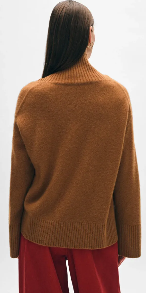 White   Warren Cashmere Easy Standneck