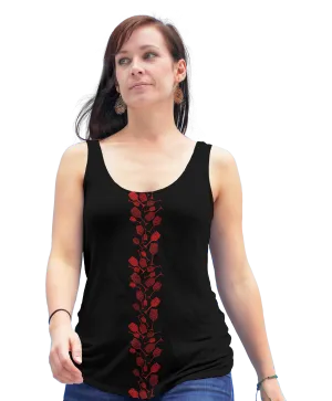 Wine Stripe Racerback Tank Top