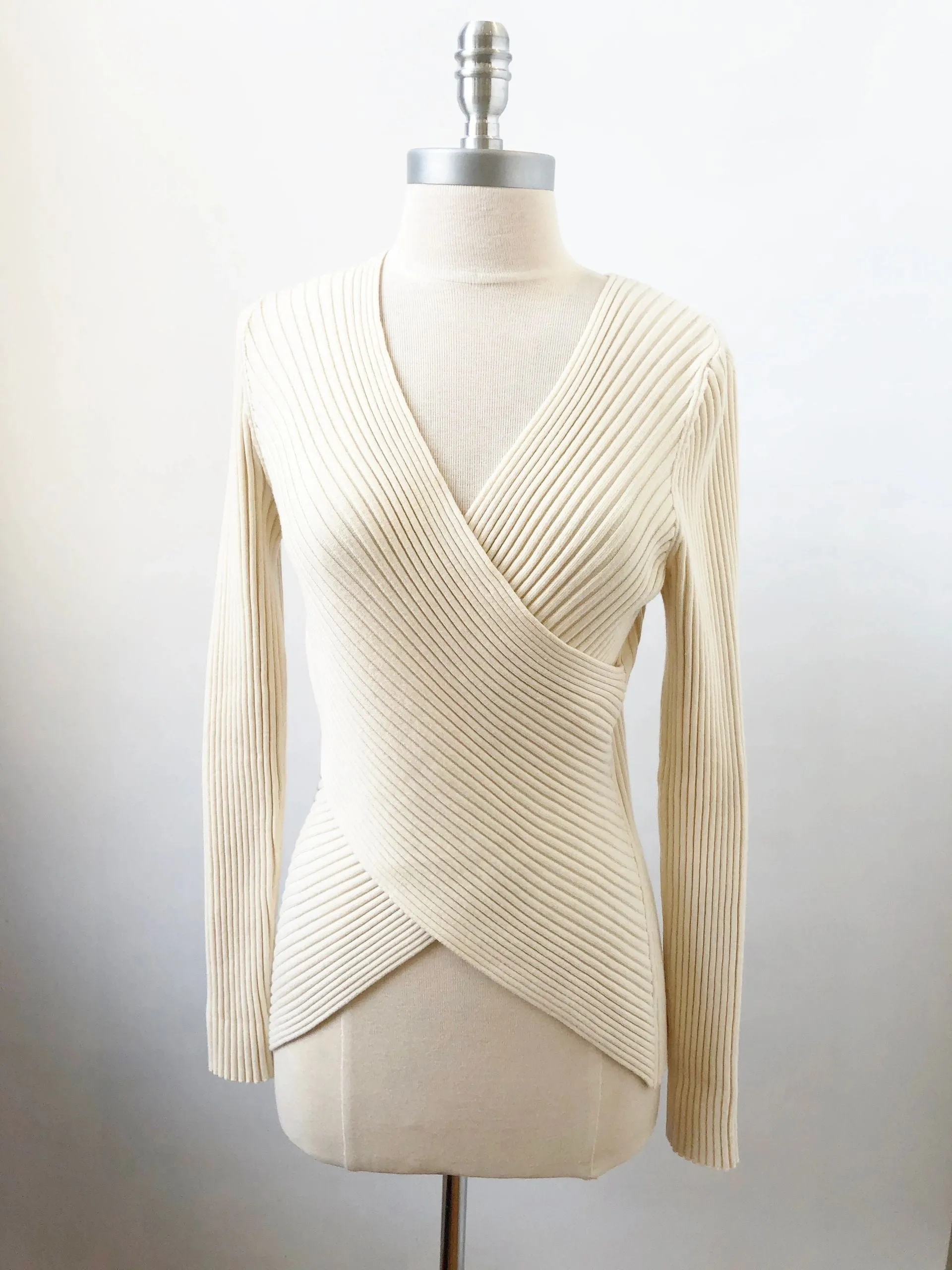 Wolford Wool Wrap Sweater Size M