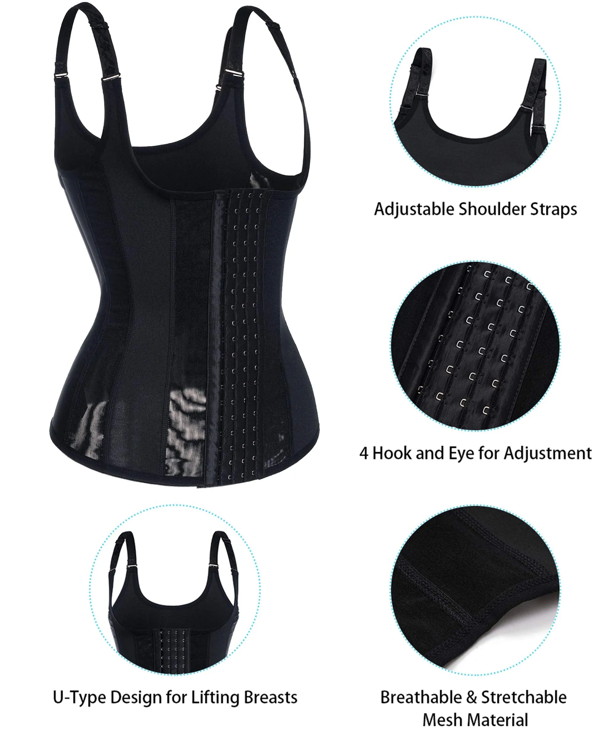 Women Breathable Tank Tops Tummy Control Shapewear