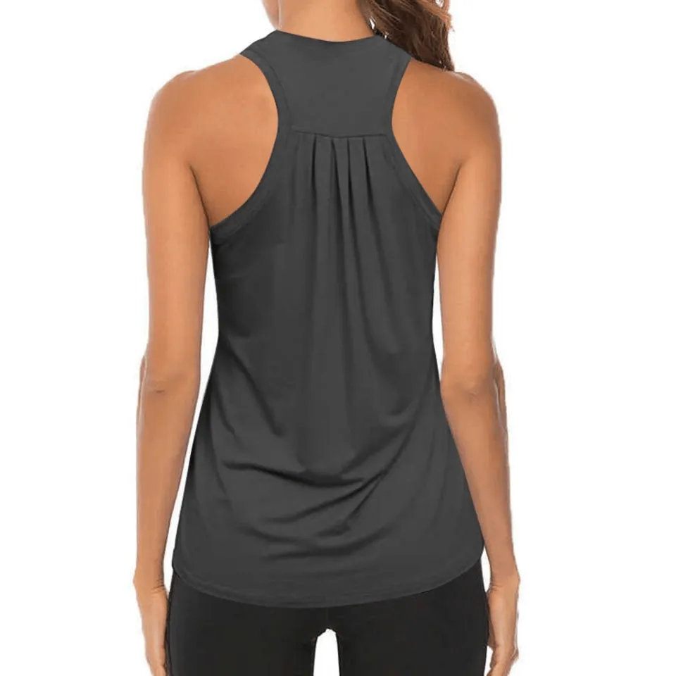 Women Sleeveless Racerback Yoga Athletic Sport Tank