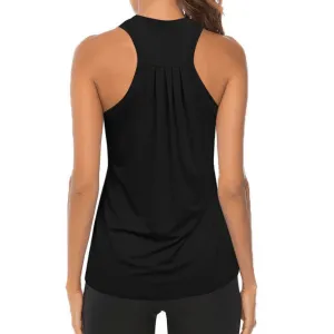 Women Sleeveless Racerback Yoga Athletic Sport Tank