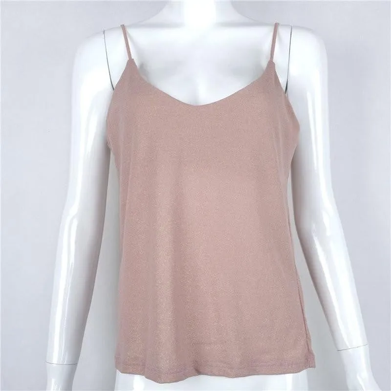 Women Tops Cotton Vest V Neck Brandy Melville Lady Pajamas Camisole Strap Clothes Bralette