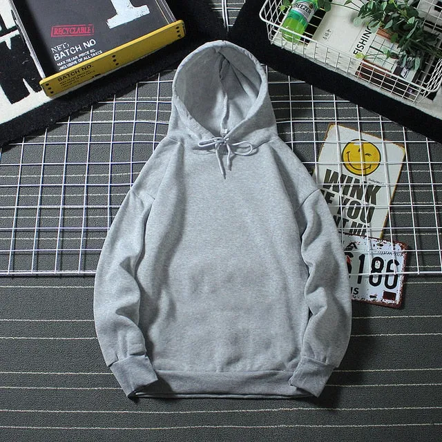 Women Winter Sweatshirts Coat Causal Warm Thick Fleece Pocket Solid Grey Black Female Hooded Coat Outerwear Harajuku BF Oversize