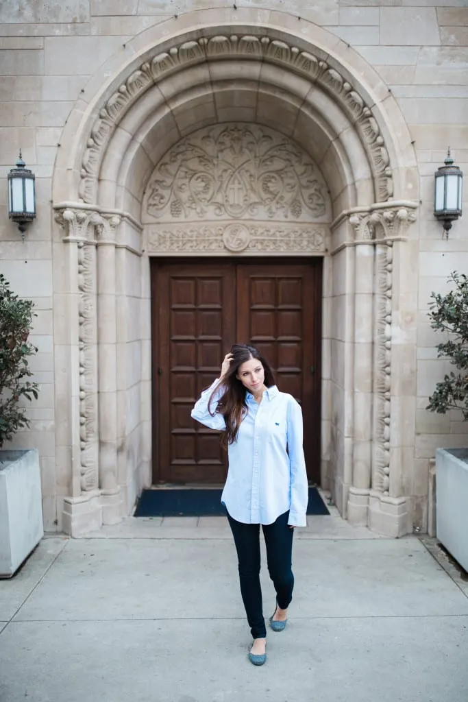 Women's - Je Suis un Lion Blue Oxford