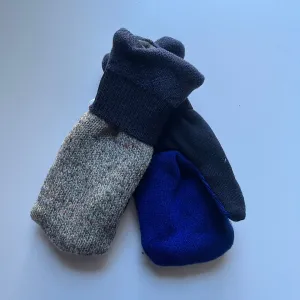 Women's Mittens - Blue & Grey - 1085 M/L
