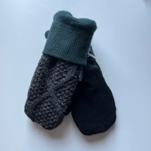 Women's Mittens - Grey & Green - 1164 M/L