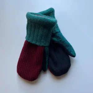 Women's Mittens - Red, Blue & Green - 1055 M/L