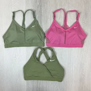 Womens Nike Dri-Fit Sports Bra Bundle Size Large (3 Pieces)