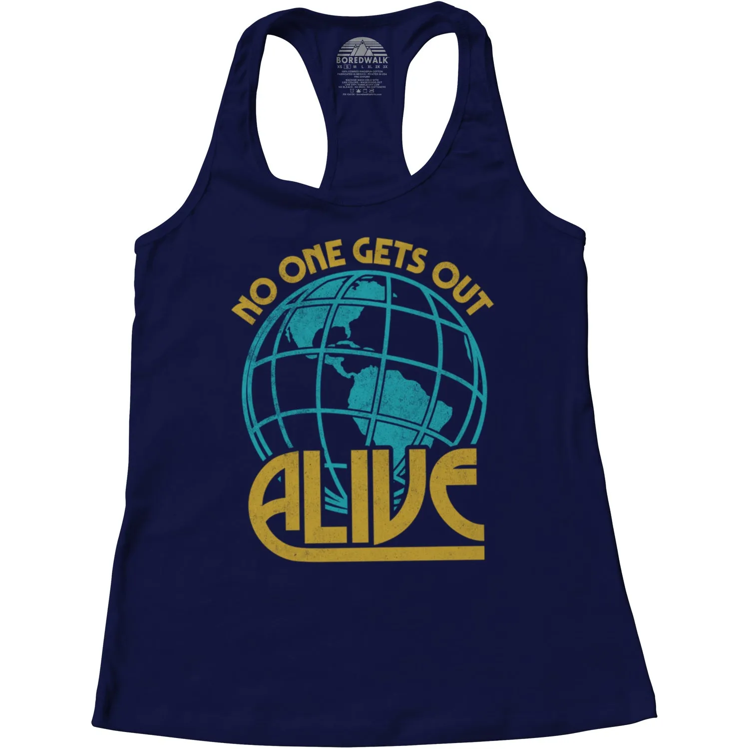 Women's No One Gets Out Alive Racerback Tank Top