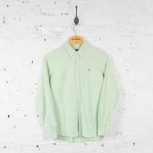 Womens Ralph Lauren Oxford Shirt Blouse  - Green - Womens S
