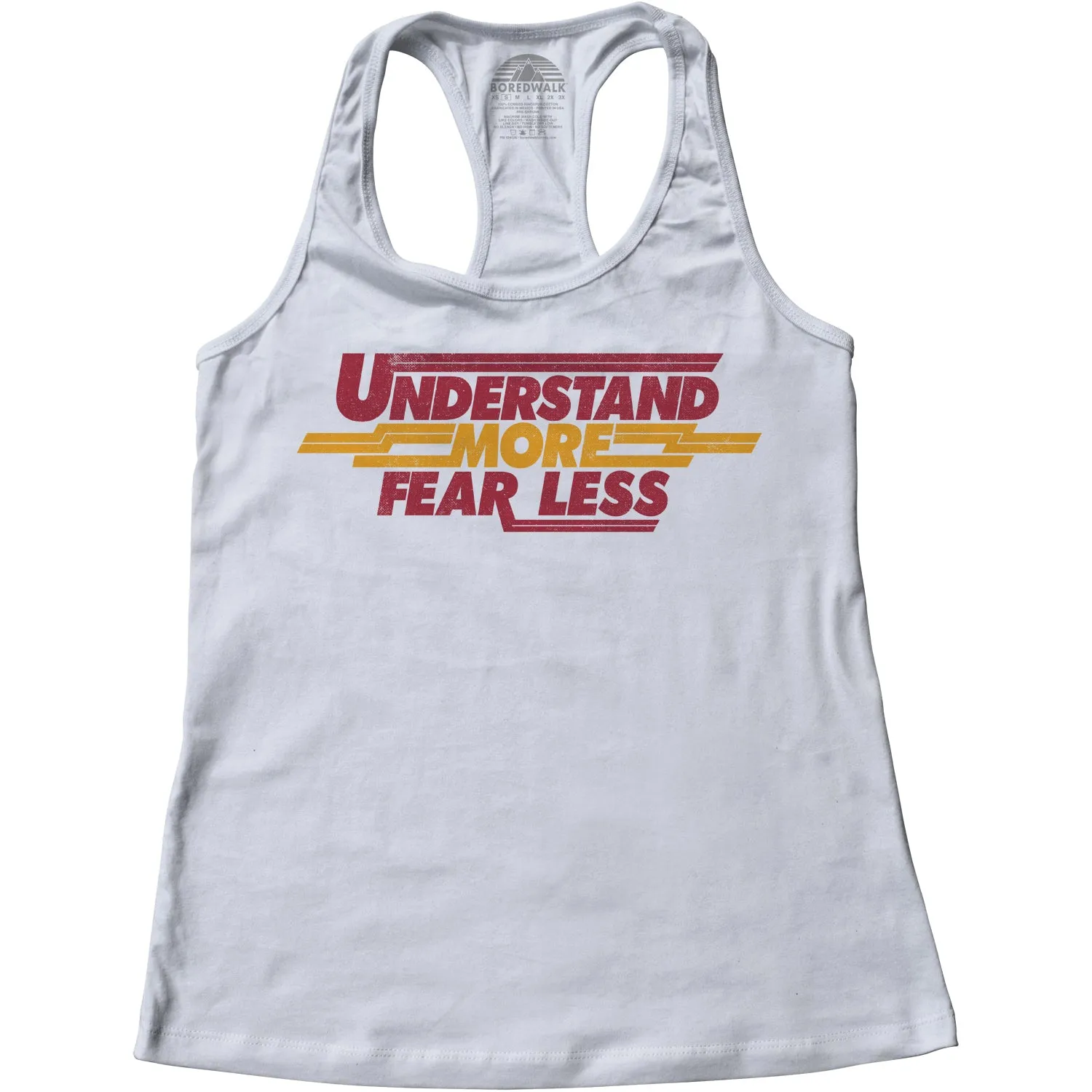 Women's Understand More Fear Less Racerback Tank Top