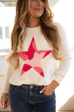 Wooden Ships Camo Star Sweater