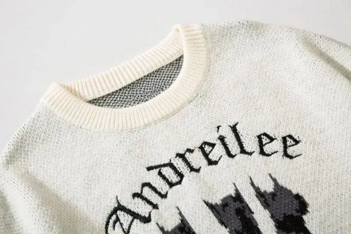 Y2K Knitted Doberman Dog Sweaters